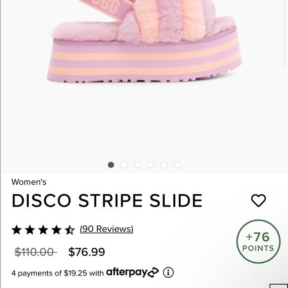 Disco Slide Stripe Womens Uggs - Picture 4 of 4
